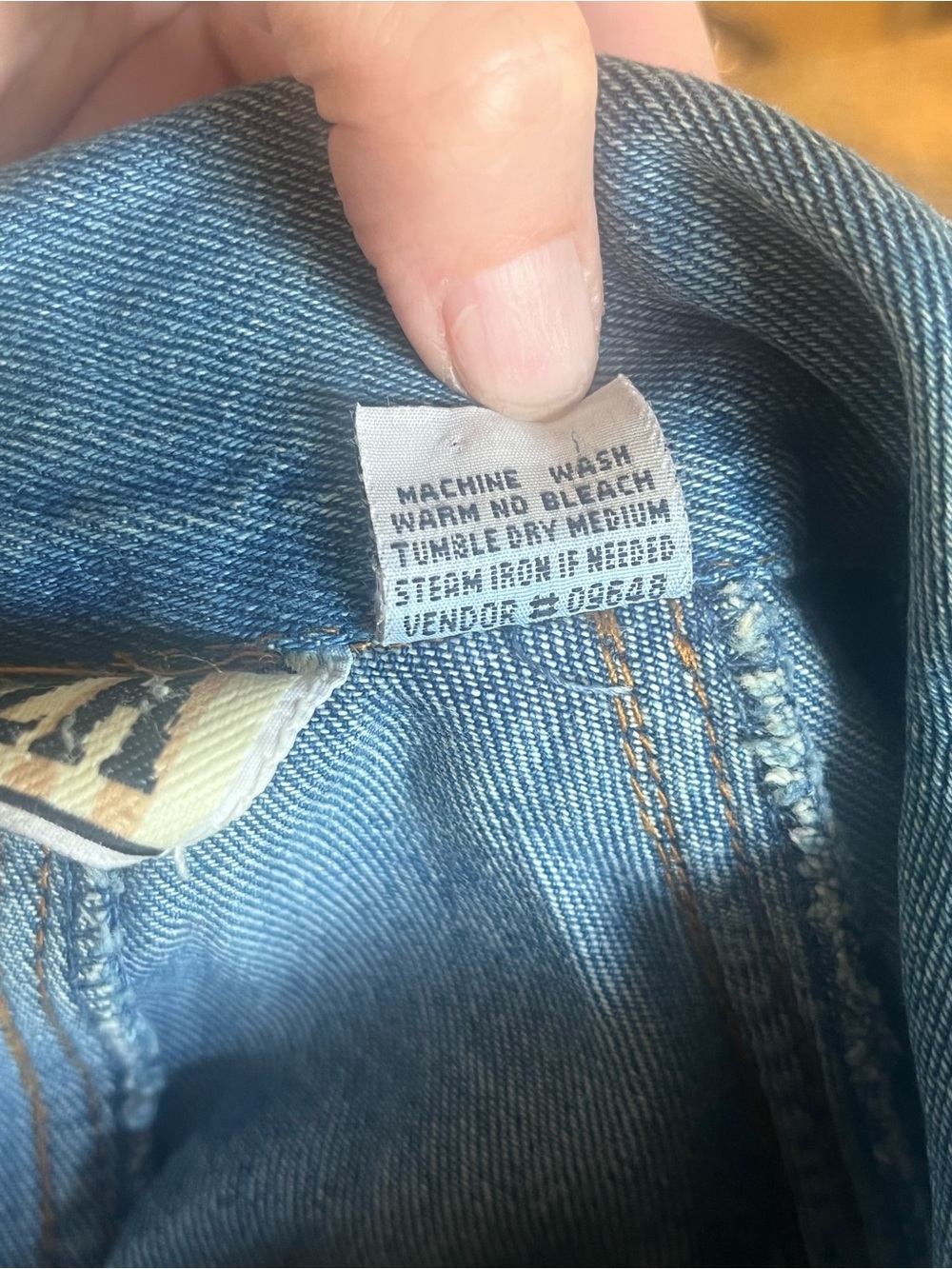 Forenza Vintage Late 80s Medium Double Breasted Denim Trench Coat - Picture 10 of 15